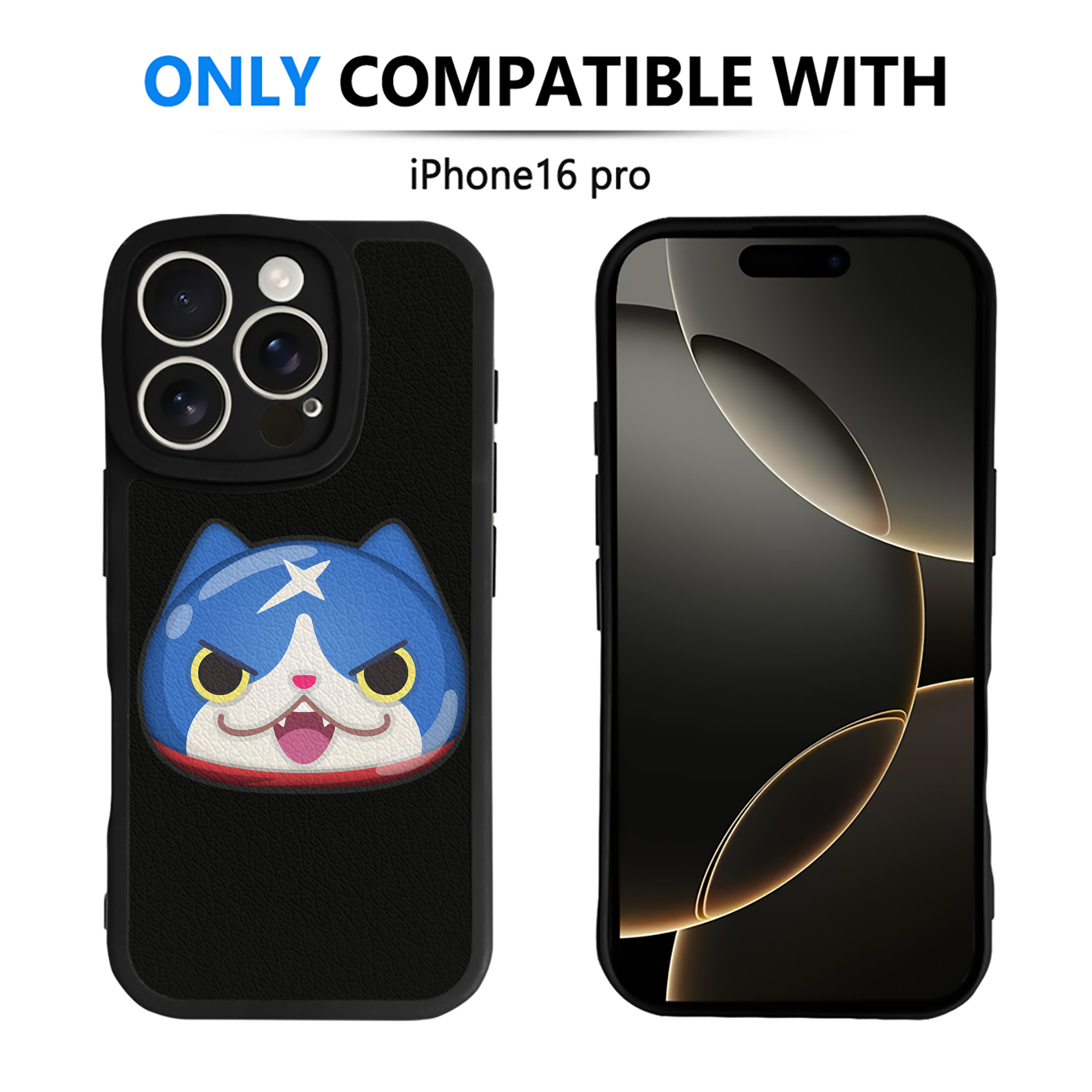 （画像用） 妖怪ウォッチ Yo-kai Watch 【iPhone 16シリーズ対応】シリコンスマホケース（レザー調） 材質：シリコン